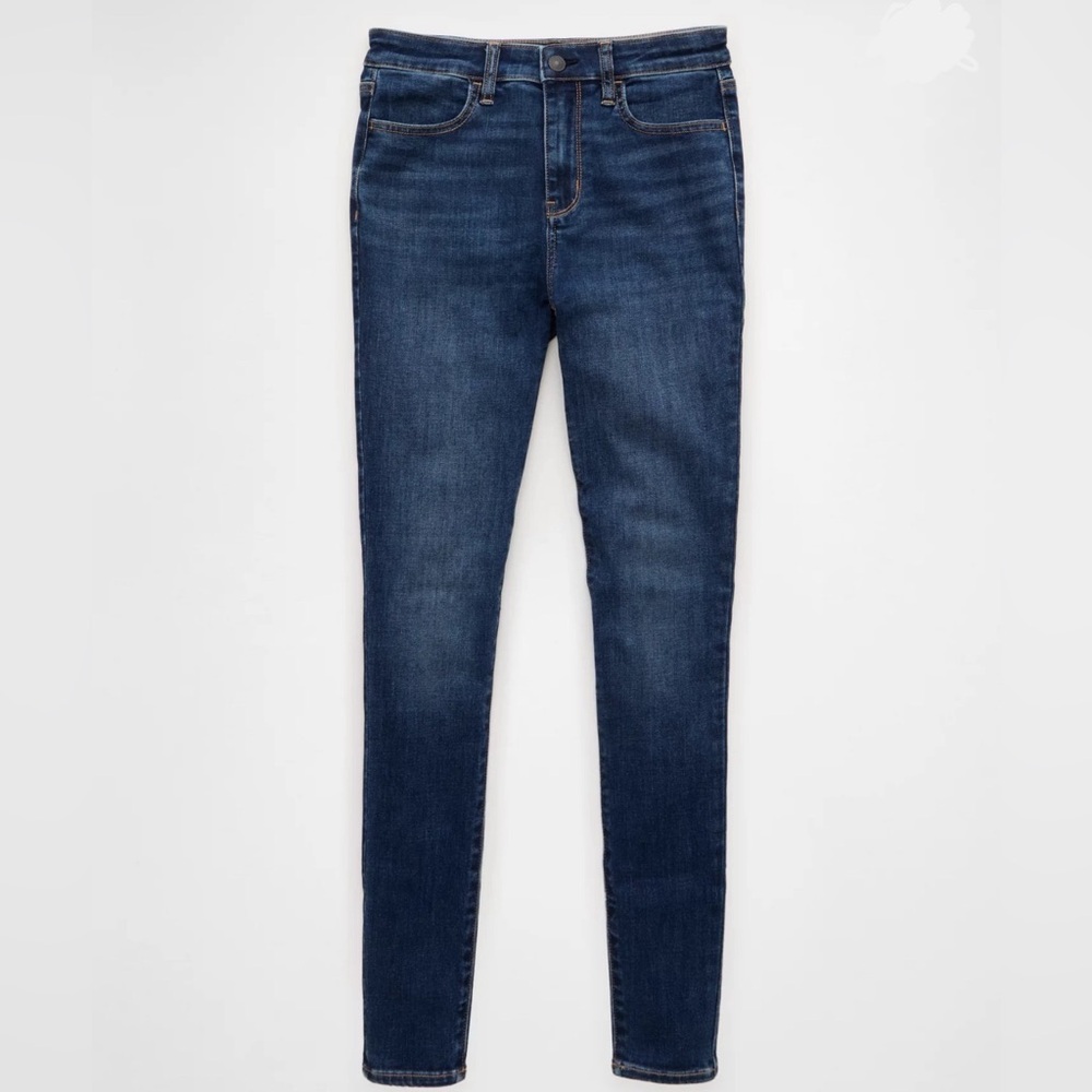 American Eagle AE Next Level Curvy High-Waisted Jegging Blue 6 Regular Jeans